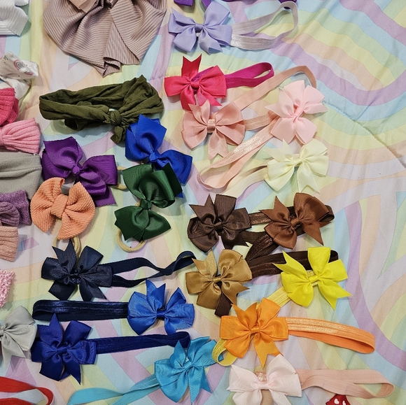 Baby girl headbands and bows - Picture 3 of 4